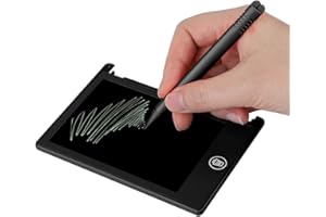 Mavis Laven Schreibtablett, 4,5-Zoll-LCD-wiederverwendbares tragbares Schreibblock-Handschrift-Schreibtablett-Reißbrett für Kinder/Kinder-Notizlisten-Anzeigen-Anmerkung(schwarz)