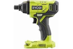Ryobi - Atornillador de Impacto 18V ONE+ (Batería y Cargador no Incluidos) para Atornillar, Desatornillar, Empernar sin Resistencia con Par de Apriete 200 Nm - Receptor Hex 1/4" - R18ID2-0