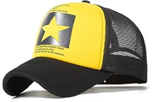 Cozyan Cappellino con Visiera Estivo Ricamato Uomo Trucker cap Berretto da Baseball Cappellino da Baseball Uomo Estivo Ricamato Cappelli a Rete Unisex Traspirante Trucker Cappello