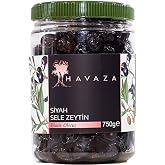 HAVAZA Siyah Sele Zeytin - 750 gr. (291-320 Kalibre)