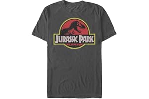 FIFTH SUN Jurassic Park Jurassic Park Men's Classic Movie Logo T-Shirt Camiseta Hombre