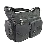 ALLES WICHTIGES DABEI: Durch viele separate und praktische Fächer können alle wichtige Sache wie Portemonnaie, Handy, Schlüssel, kleine Trinkflasche und usw. übersichtlich untergebracht werden.