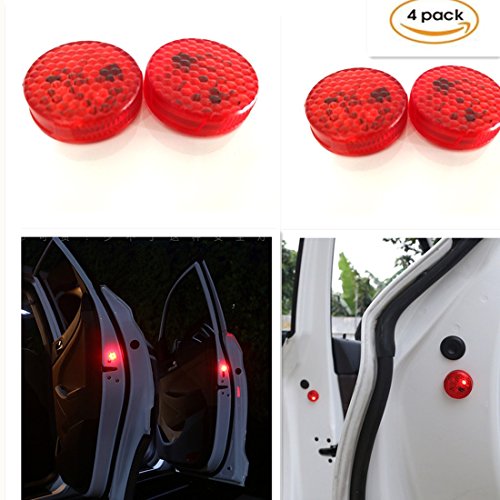 Spia luminosa per portiera auto with luce stroboscopica catarifrangente rossa lampeggiante LED di courtesy in magnetic opening resistant all'acqua wireless with automatism set 4/pack