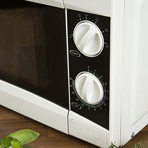 Akai A24001 Manual Microwave, 6 Power Levels, 800 W - White