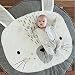 Produktbild MAMAPAPA Grau Kaninchen Muster Rund Decke für Baby schleichenden