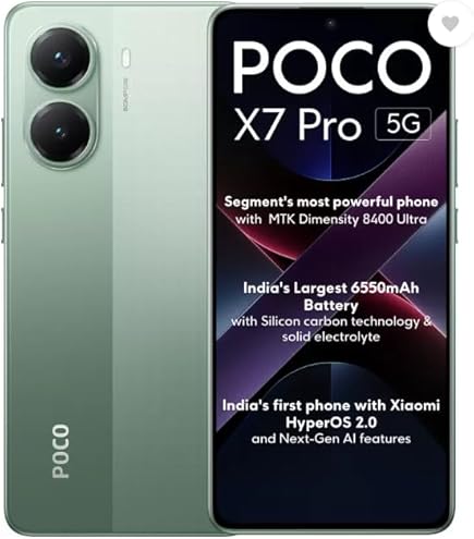 POCO X7 Pro 5G, Obsidian Black (12GB, 256GB) : Amazon.in: Electronics