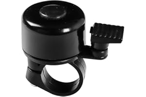PSOWQ Campanello per Bicicletta Alluminio Campanello con Suono Forte e Chiaro per manubri Ø 21 mm - Ø 25 mm, con Vite di Fissaggio - Campanello Universale, Accessori Bici, Bike, Bell for Bike