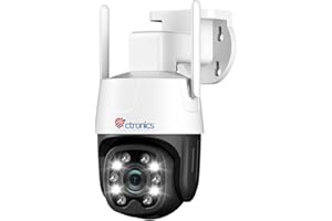 Ctronics 3G/4G LTE Telecamera Esterno con SIM Card Inclusa, PTZ Videocamera Sorveglianza, Visione Notturna Colori 20m, Rilevazione Umana, Auto Tracking, Audio Bidirezionale (NO WiFi)