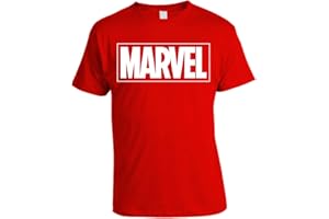 SABOR SRL T-Shirt Marvel Originale Grigia Logo Scritta Prodotto Ufficiale Maglia Maglietta