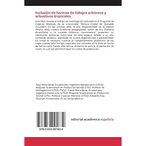 Inclusión de harinas de follajes arbóreos y arbustivos tropicales