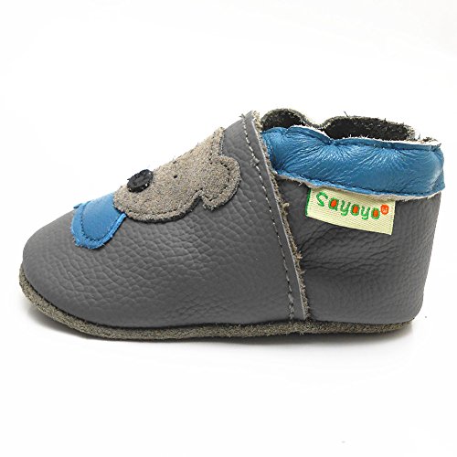 Sayoyo Bär WeichesLeder Lauflernschuhe Krabbelschuhe Babyschuhe - 5