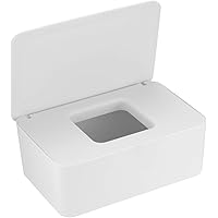 Portafazzoletti In PP Con Coperchio Sigillato - Per Salviette Umidificate O Carta Igienica - Bianco - Foto 6