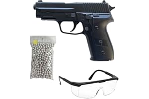 Saigo Defense Confezione Pistola Airsoft Modello SG00003 con Molla/Materiale: plastica ad Alta Resistenza/Potenza 0,5 Joule/Consegnato con Accessori