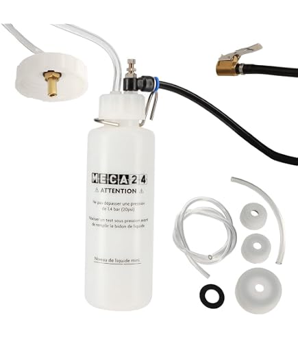 Kit Complet Tuyau Purge Frein Avec Adaptateur - Outil Vidange Et Récupération Frein