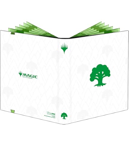 Ultra PRO PRO-Binder Magic: The Gathering – Simbolo Plains Dorato – Album 9 Tasche Per 360 Carte – Similpelle Bianca - 2