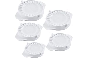 EURONOVITA' SRL ITALY Set di 5 Stampi per Panzerotti, Ravioli, e Pasta Ripiena Tagliapasta Formine per Ravioli EN-980396