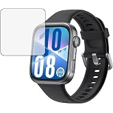 Microcase Huawei Watch Fit 4 i&ccedil;in Tam Kaplayan Kavisli Ekran Koruyucu 3D Pet Film - Siyah AL3385