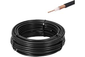 Vecys RG58 RF Koaxialkoaxialkabel 49.2FT/15M