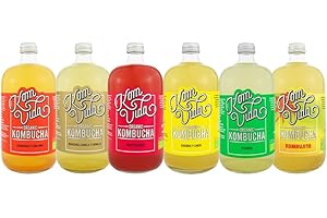 Té kombucha. Komvida. Kit Multisabor. 6 botellas de 750 ml. Envío en frío.