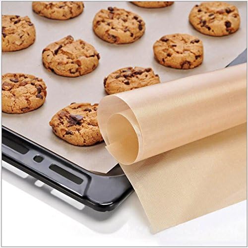Teflon Oven Liner Large Heavy Duty Non Stick for Bottom Electric, Convection,Toaster Oven Baking Sheet Portable Tan