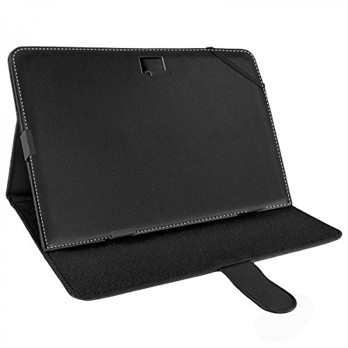 eFabrik Universal Tablet Tasche H  lle f  r 10 - 10 1 Zoll Tablet-PC Schutztasche Schutzh  lle Cover Case mit Aufstellfunktion hochwertige Leder-Optik