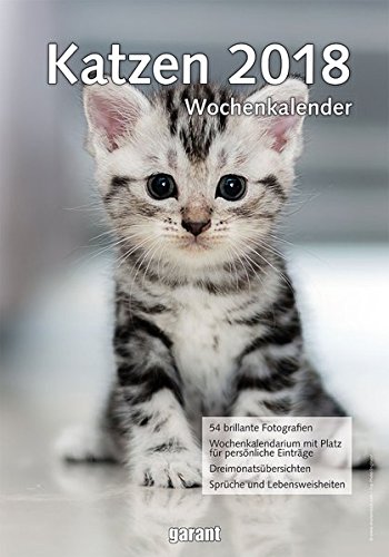 Wochenkalender Katzen 2018