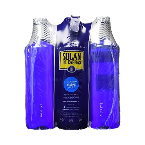 Solán De Cabras Agua Mineral Natural - Pack de 6 x 1,5 l - Total: 9000 ml