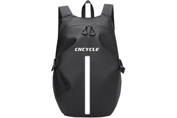 Sac à dos réfléchissant imperméable de grande capacité pour casque de moto, Noir, Taille Unique