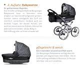 Bergsteiger Venedig Nostalgie Kombikinderwagen 3-in-1 – System; Autositz; (Megaset 10 – teilig) - 5