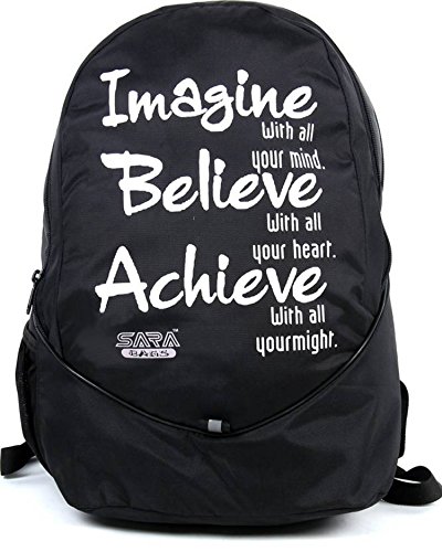 SARA Polyester 32Litres Black School Backpack RS.394 (69.00% Off) - Amazon