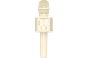 DRSYXCS Microfono per bambini Microfono karaoke senza fili portatile portatile altoparlante microfono Bluetooth con cambio di voce cantare giocattoli per ragazzi ragazze adulti Natale regalo