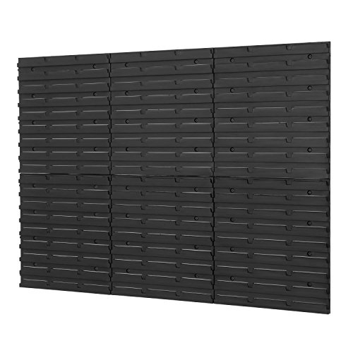 40 tlg. Wandregal Regal Lagerregal Boxen Ergobox Deckel schwarz in 3 Größen - 6