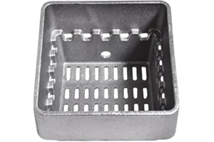 Easyricambi - Braciere in Ghisa Cestello Brucia Pellet, Ricambi Stufa a Pellet per KARMEK ONE, Cestello Resistente con Spessore della Lamiera di 6 mm, Alto 118mm, bocca 158x161 mm