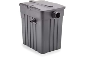 AQUANIQUE Filtro per laghetti a Flusso Continuo FTF 8000 - Filtro Esterno per laghetti con spugne filtranti Incluse | Adatto a laghetti e bacini d'Acqua di Piccole e Medie Dimensioni (Fino a 8.000 l)