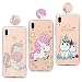 Produktbild idlehour Huawei P20 Lite Handyhülle Schutzhülle, 3 Stück Silikon Case TPU Ultra Dünn Hülle Anti-Shock Bumper Cover