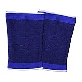 iXium 2 x Elasticated Thigh Supports - Hamstring Quadriceps Strain Compression Wrap Brace Sleeve Sports Injury Pain Relief Orthopedic Bandage - One Size Fits All Adults