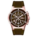 Brown Band BOBROFF BF1002 M65 Uhr mit Harz-Armband für Herren, Braun/Grau