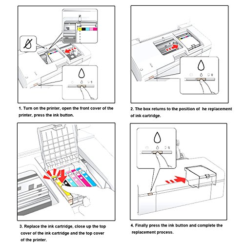 ONINO Cartuchos de Tinta Reemplazo 920 920XL Compatible para Officejet 6500A 6500 7500A 7500 6000 7000  10pcs 