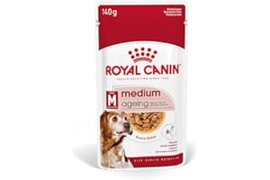 Royal Canin Medium Ageing 10+ | 10 x 140 g | Comida húmeda para perros medianos (11 a 25 kg) | A partir de los 10 años | Para apoyar el envejecimiento saludable