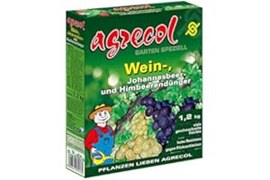 AGRECOL Abono premium granulado para bayas, frambuesas, moras, grosellas y grosellas – muy concentrado y de alto rendimiento – suficiente para 40 plantas