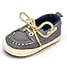 ESTAMICO Baby Denim Lace-up Crib Shoes Gray 6-12 Months