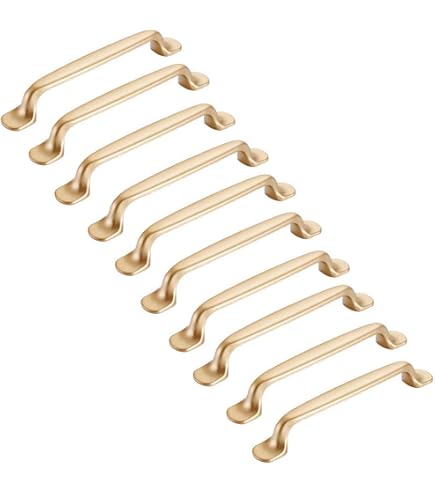 10 Stuks Gouden Kastgrepen 128mm - Roestvrij Staal Meubelgrepen Met Schroeven