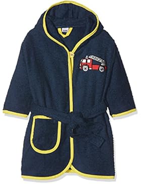 Playshoes Baby-Jungen Kinder Frottee-Bademantel Feuerwehr