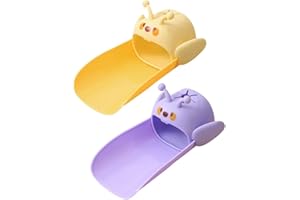 2 Stück Wasserhahn Verlängerung Kinder,BEPSYOM Material in Lebensmittelqualität Weiche und Nicht Verletzende Hände Wasserhahnverlängerung für Kinder, Niedlicher kinder wasserhahn verlängerung