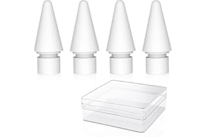 ZUOQIANG Lot de 4 Pointes pour Apple Pencil 1ère Génération et 2e Génération, Embouts Haute Sensibilité, Pencil Compatible avec Apple Pencil Pointes de Stylo pour iPad