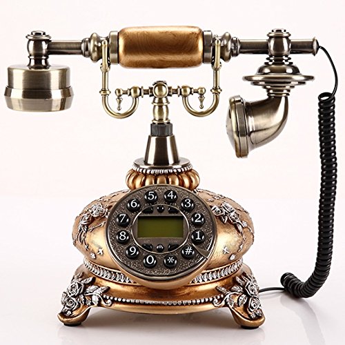 spécification Continental Antique mode téléphone maison créative fixe téléphone rétro téléphone fixe (version haut-parleur, la version mains-libres rétro-éclairé) ( couleur : Hands-free Backlit Version )