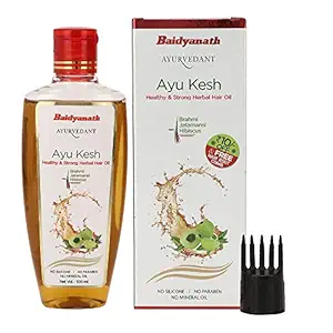Baidyanath Jhansi Ayu kesh Healthy & Strong herbal Hair Oil 100ml (Brahmi,Jatamansi and Hibiscus)