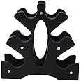 Denash Dumbbell Rack Stand,3 Tier Small Dumbbell Rack Stand,Portable Dumbbell Stand Rack Household,Easy Assembly Weight Holder Rack for Home Gym