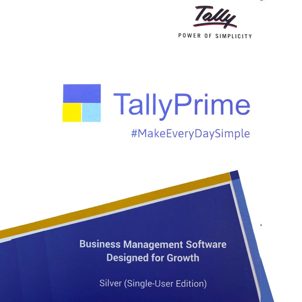 TallyPrime GST Ready (Single User - 10 Days Trial). One software for all your business needs - Accounting, GST, Invoice, Inve