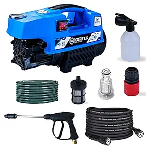 Kortex B5 Portable High Pressure Car Washer Cleaner Pump for Multiple Cleaning Applications with All The Required Accessories & 1.8kW Motor with 1885 PSI Max Pressure